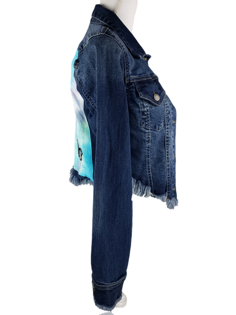 Butterflies Vintage Denim Jean Jacket RDrox™ – RDrox™ Vintage