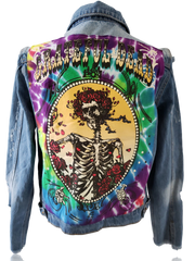 RDrox™ Greateful Dead Hippie Chick Denim Vintage Jean Jacket