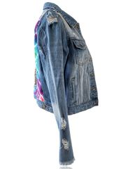 RDrox™ Greateful Dead Hippie Chick Denim Vintage Jean Jacket