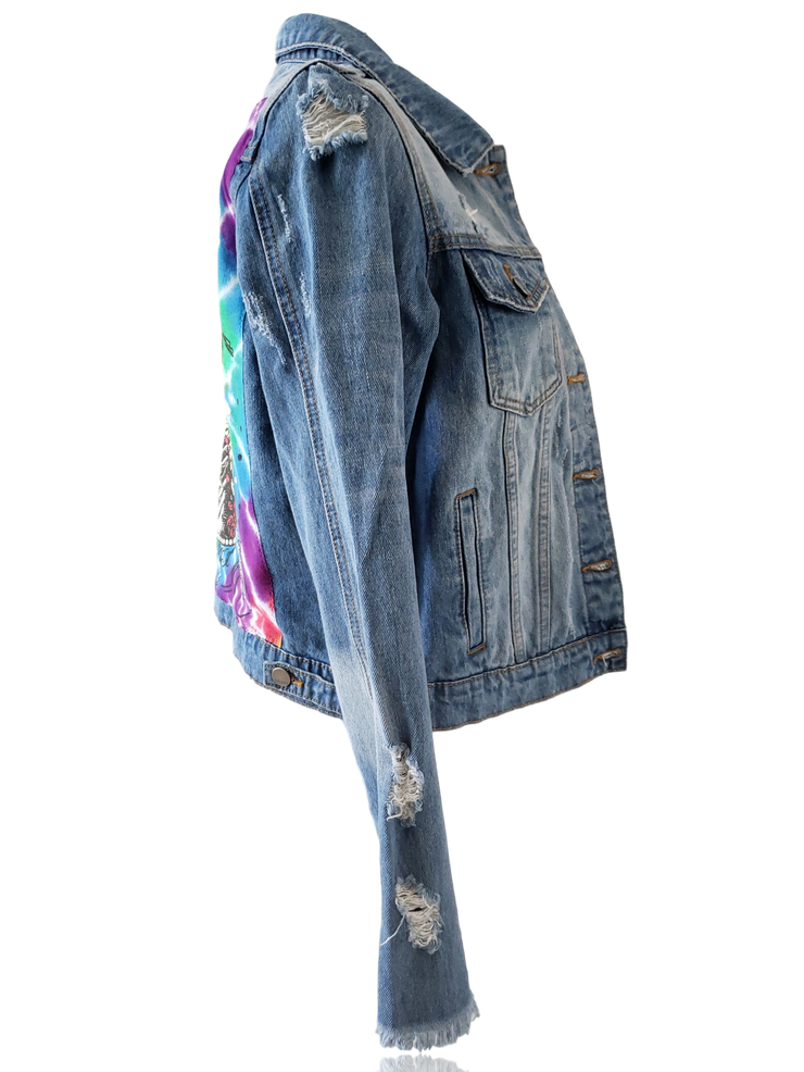 RDrox™ Greateful Dead Hippie Chick Denim Vintage Jean Jacket