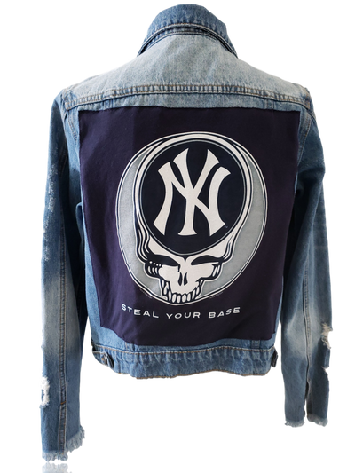 RDrox™ Grateful New York Yankees Denim Vintage Jean Jacket