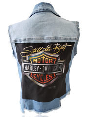 RDrox™ Harley Davidson Denim Vintage Jean Vest