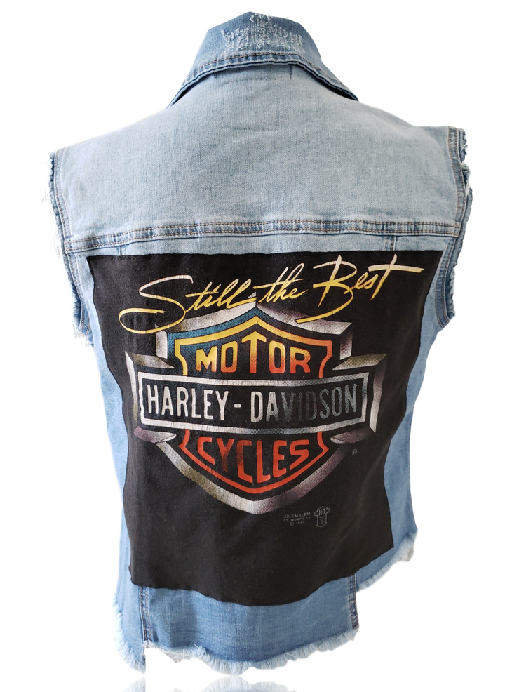 RDrox™ Harley Davidson Denim Vintage Jean Vest