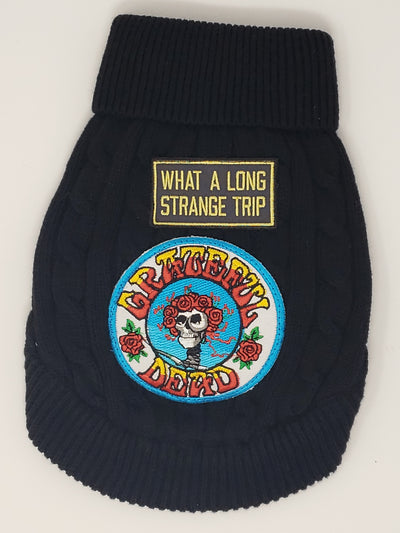 RDrox Grateful Dead Trip Cable Knit Dog Sweater