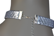 RDrox™ Silver Python Choker Turqoise Emoji