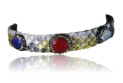 RDrox™ Mixed Pattern Python Choker Three Stones RD-BL-PE