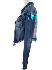 RDrox™ Blue Star Vintage Denim Jean Jacket