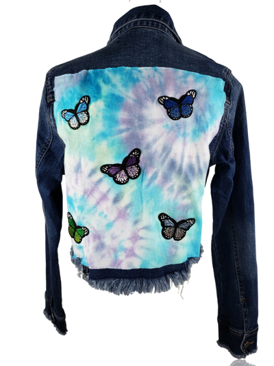 RDrox™ Butterflies Vintage Denim Jean Jacket