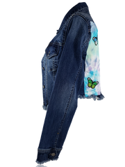 RDrox™ Butterflies Vintage Denim Jean Jacket