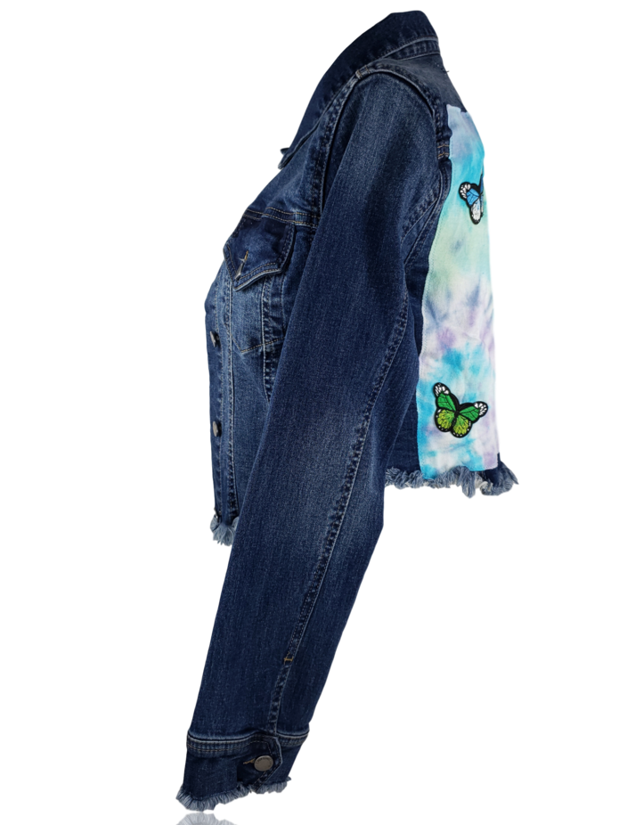 RDrox™ Butterflies Vintage Denim Jean Jacket