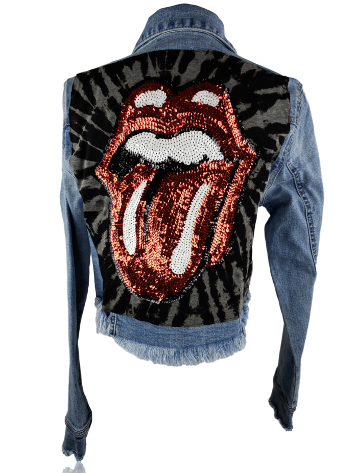 RDrox™ Leopard Mouth Vintage Denim Jean Jacket