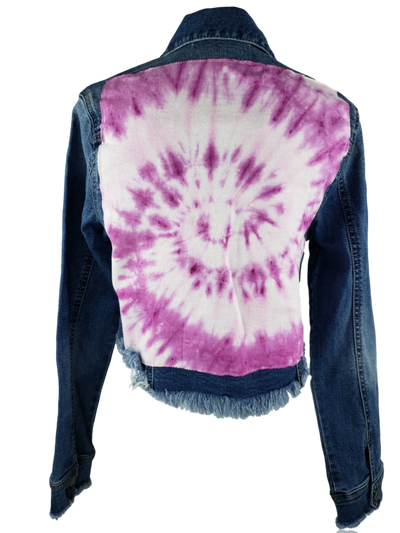 RDrox™ Pink Heart Denim Vintage Jean Jacket