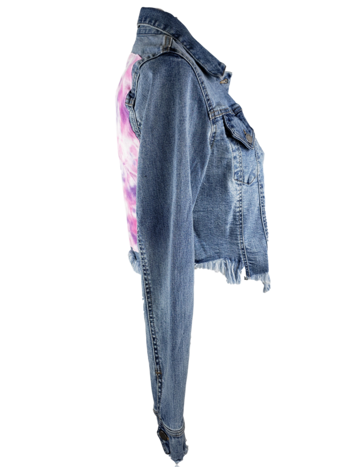 RDrox™ Pink Smiley Vintage Denim Jean Jacket