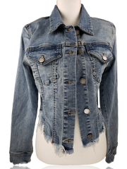 RDrox™ - 3 Butterflies Vintage Denim Jean Jacket