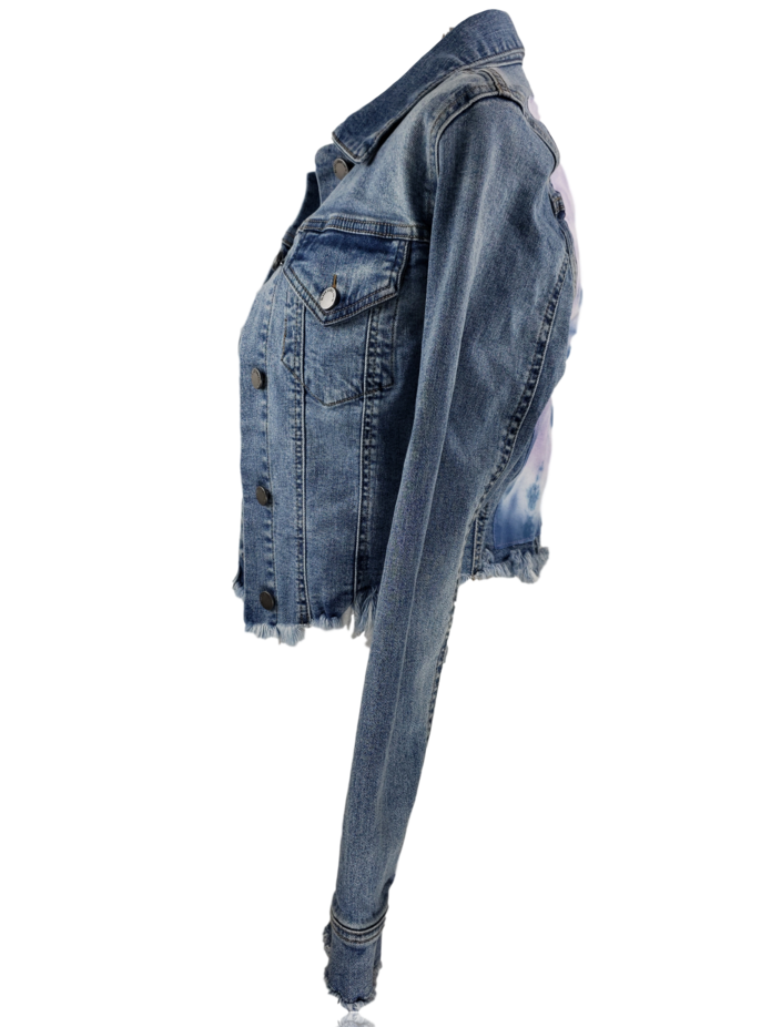 RDrox™ - 3 Butterflies Vintage Denim Jean Jacket