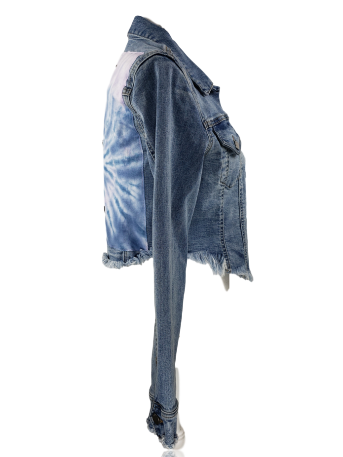 RDrox™ - 3 Butterflies Vintage Denim Jean Jacket