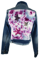 RDrox™ Tie Die Stars Vintage Denim Jean Jacket