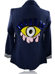 RDrox Evil Eye Blue Blazer