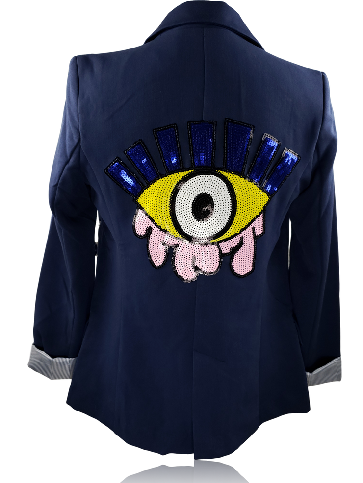 RDrox Evil Eye Blue Blazer