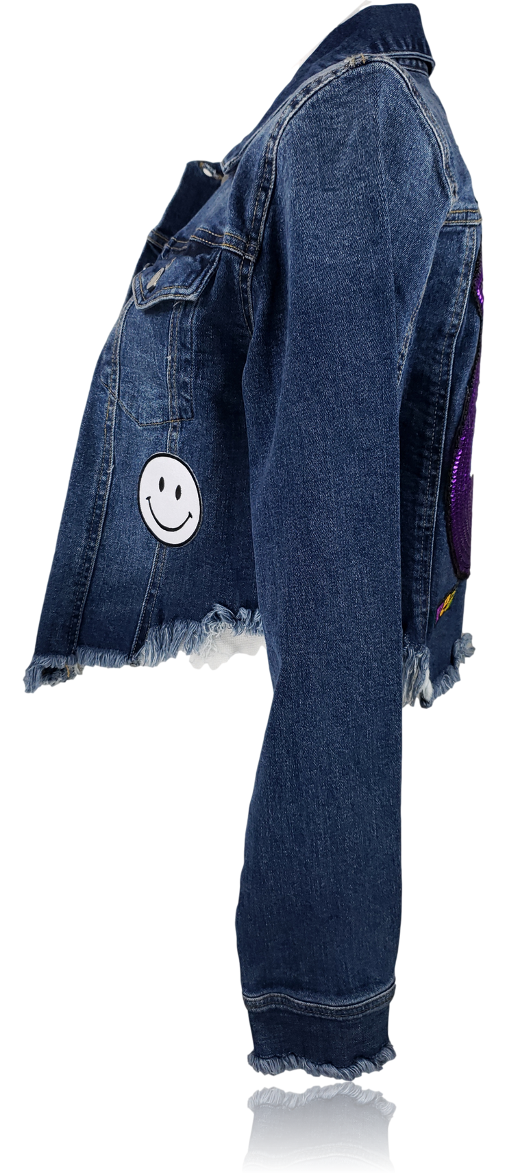 RDrox Purple Mouth Vintage Denim Jean Jacket