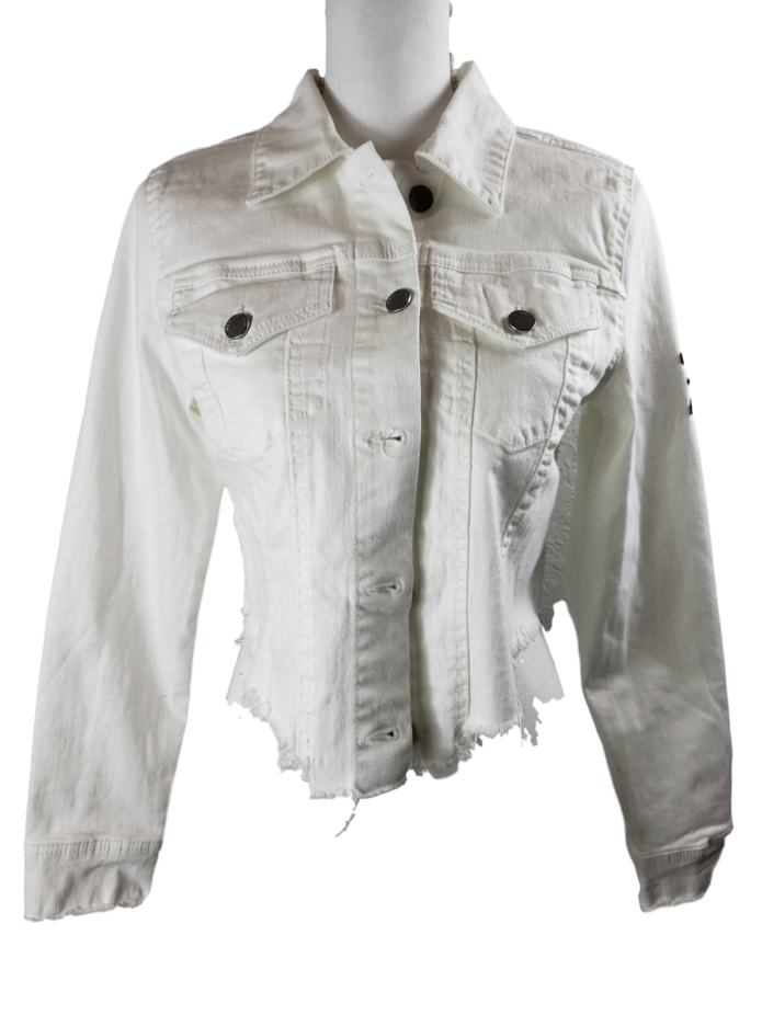 RDrox™ White Tie Die Denim Vintage Jean Jacket