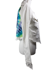 RDrox™ White Tie Die Denim Vintage Jean Jacket