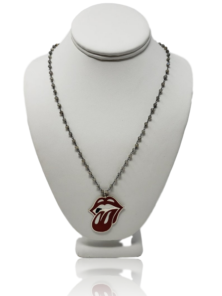 Trendsetting Rolling Stones Inspired Necklace