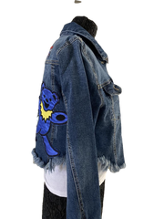 RDrox™ Grateful Dead Dancing Bears Denim Jean Jacket Size Small