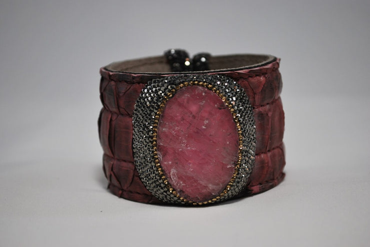 RDrox™ Python Cuff Bracelet Burgundy