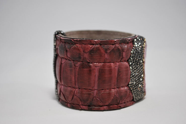 RDrox™ Python Cuff Bracelet Burgundy