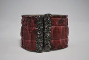 RDrox™ Python Cuff Bracelet Burgundy