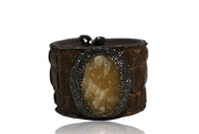 RDrox™ Agate Bracelet Cuff Brown