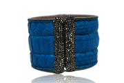 RDrox™ Agate Cuff Bracelet Blue