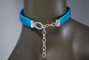 RDrox™ Turquoise Python Choker With Mother of Pearl Pendant