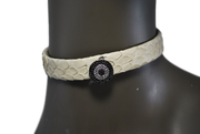 RDrox™ Beige Python Choker With Evil Eye