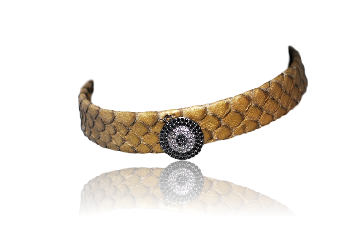 RDrox™ Gold Python Choker With Evil Eye