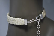 RDrox™ Beige Python Choker With Swarovski Evil Eye